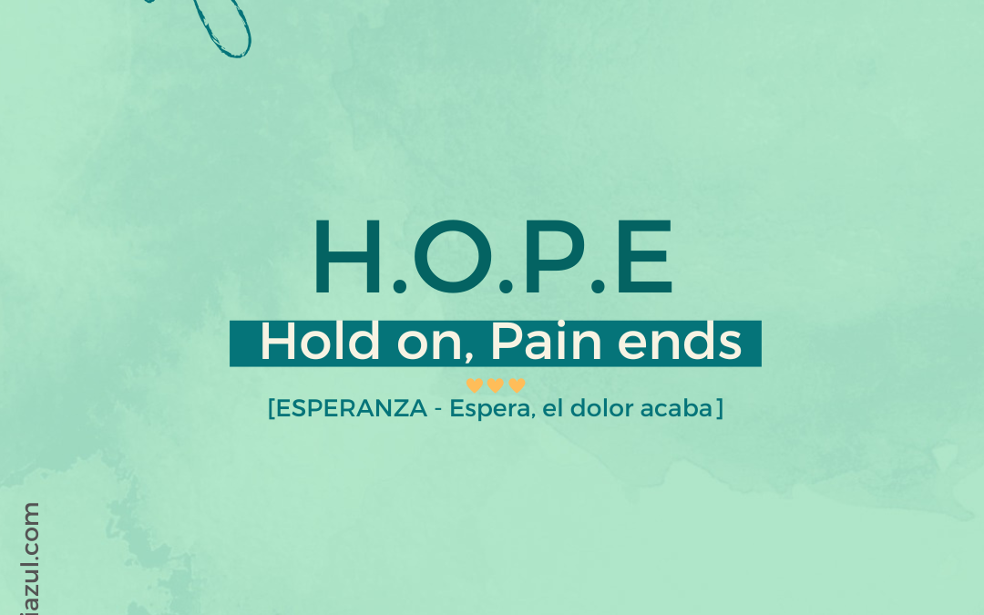 Espera, el dolor un día se termina 